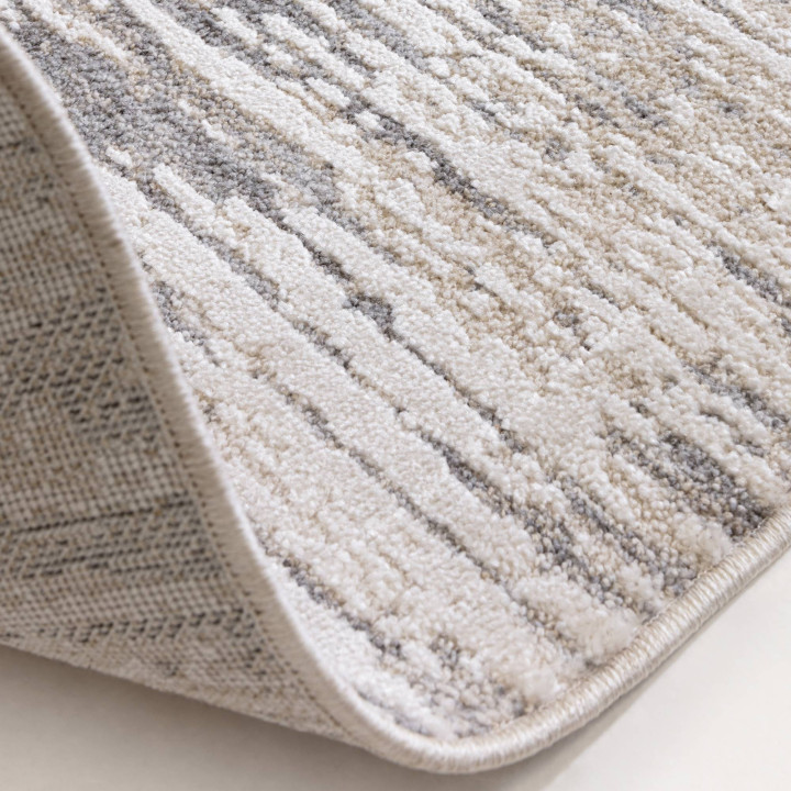Tappeto Anders astratto grigio e beige 120x160 c
