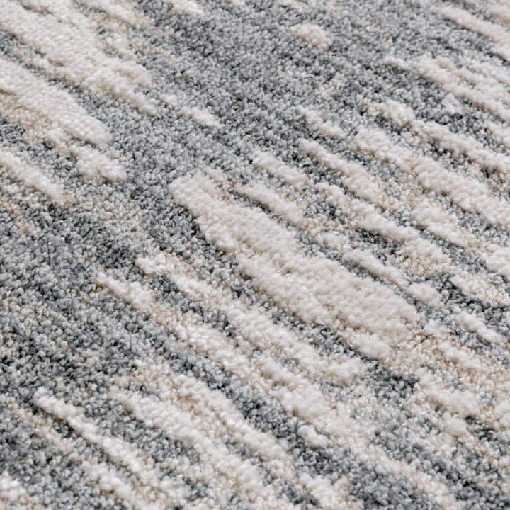 Tappeto Anders astratto grigio e beige 120x160 c