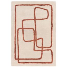 Tappeto Matrix astratto beige e marrone 160x230