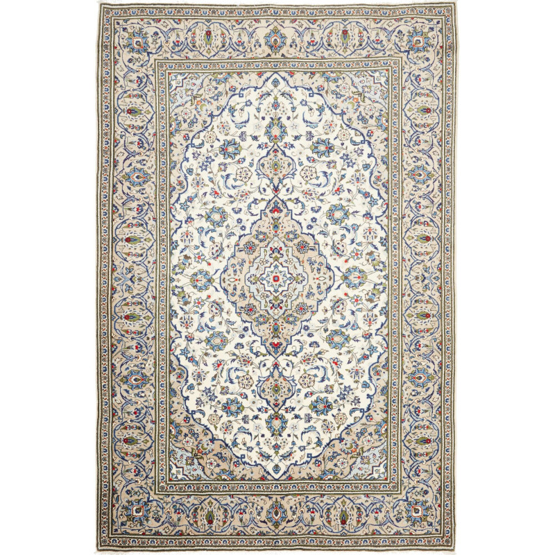 Kashan 194x296 Cm Kashan, Persia, Hand-carded Wool,