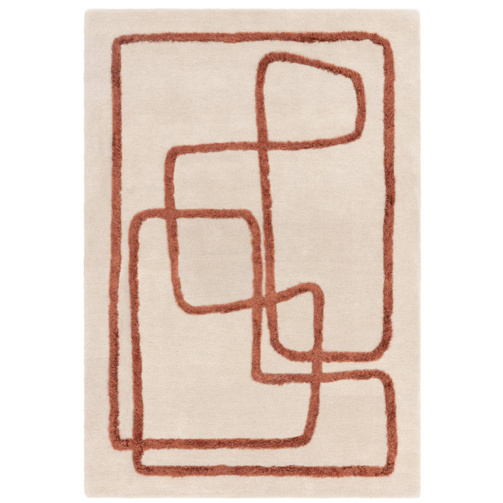 Tappeto Matrix astratto beige e marrone 200x300