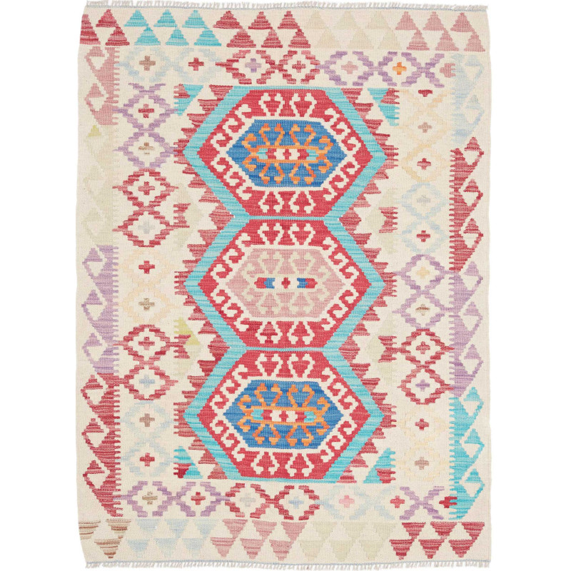 Hand Made Rug Kilim Afghanistan 106x138 Cream R