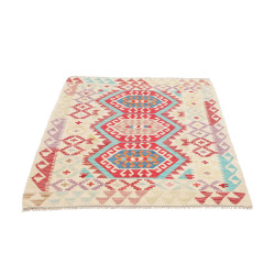 Hand Made Rug Kilim Afghanistan 106x138 Cream R
