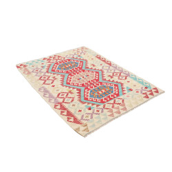Hand Made Rug Kilim Afghanistan 106x138 Cream R