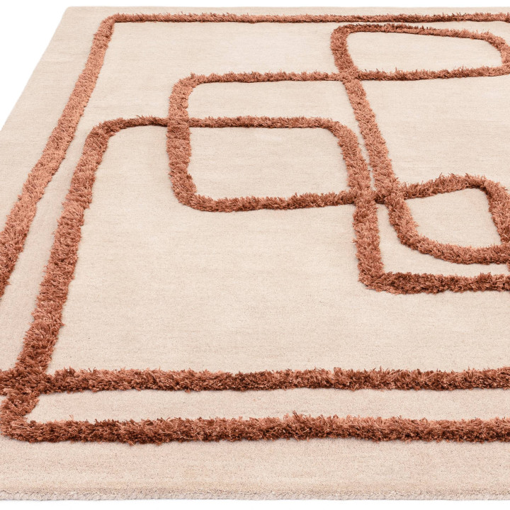Tappeto Matrix astratto beige e marrone 200x300
