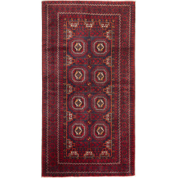 Baluch 107x202 Cm Baluch, Persia, Hand-carded Wool (warp: