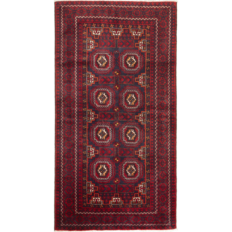 Baluch 107x202 Cm Baluch, Persia, Hand-carded Wool (warp:
