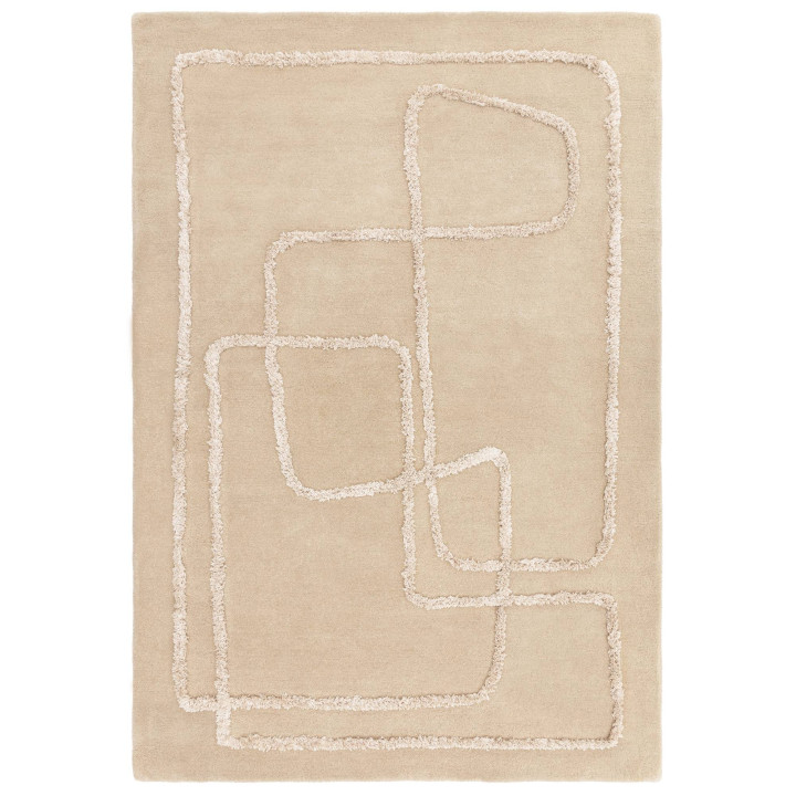 Rug Matrix abstract beige ivory 120x170 cm