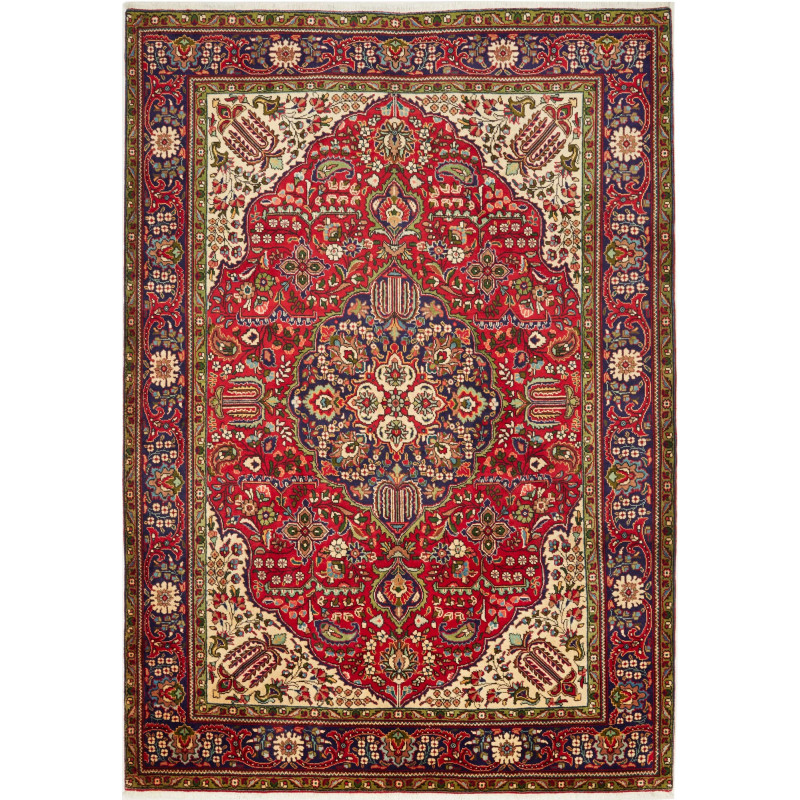 Tabriz 208x297 Cm Tabriz, Persia, Hand-carded Wool (warp: