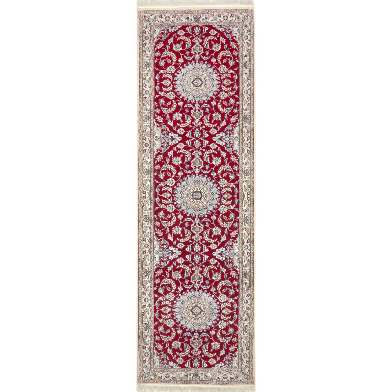 Nain 9la 90x309 Cm Nain 9la, Persia, Hand-carded Wool And