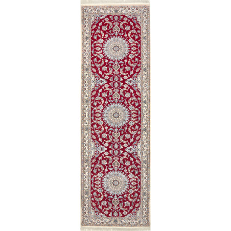 Nain 9la 90x309 Cm Nain 9la, Persia, Hand-carded Wool And