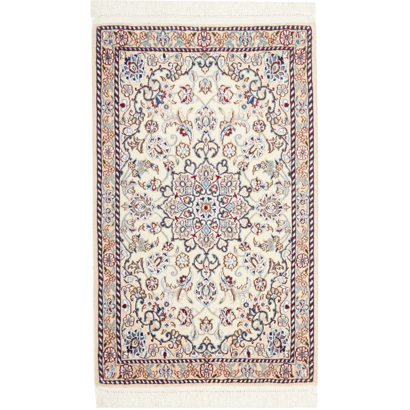 Nain 9la 60x98 Cm Nain 9la, Persia, Hand-carded Wool And