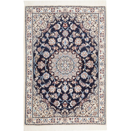 Nain 9la 81x119 Cm Nain 9la, Persia, Hand-spun Wool And Silk