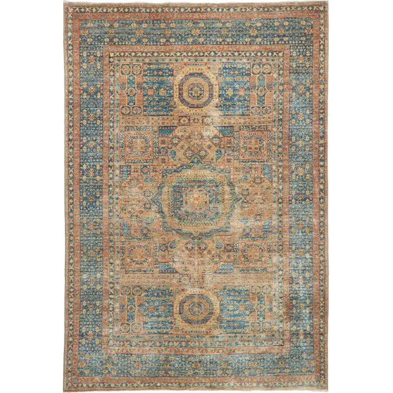 Rug Mamlouk Pakistan 122x183 Muted Teal Blue Wa