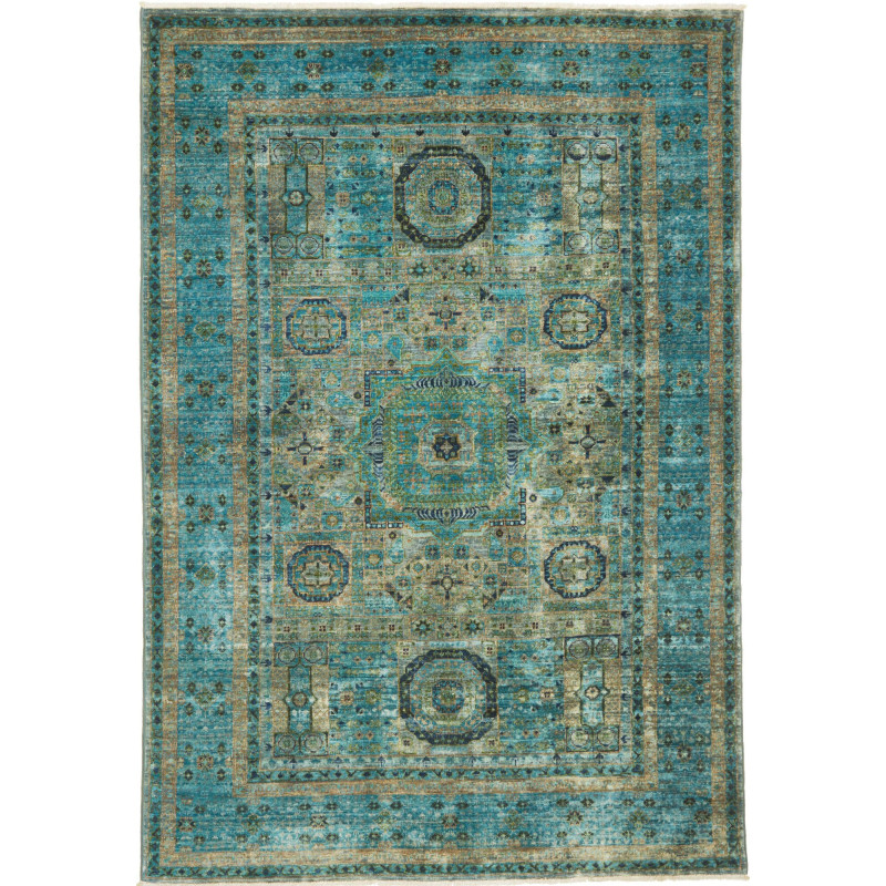 Rug Mamlouk Pakistan 125x181 Teal Turquoise