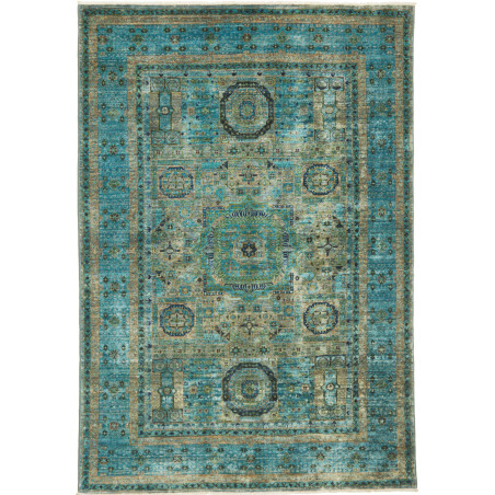 Rug Mamlouk Pakistan 125x181 Teal Turquoise