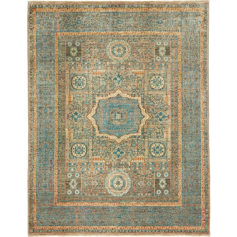Mamlouk 147x190 Cm Mamlouk Pakistan Hand-carded Wool Cotton