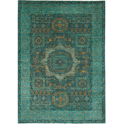 Rug Mamlouk Pakistan 169x236 Teal Emerald Green