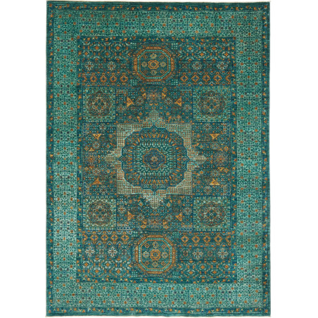Rug Mamlouk Pakistan 169x236 Teal Emerald Green