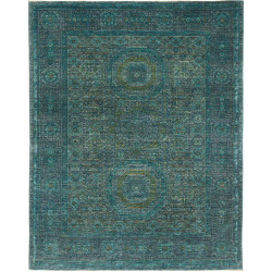 Rug Mamlouk Pakistan 150x193 Teal Distressed Da