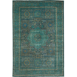 Rug Mamlouk Pakistan 201x308 Petrol Blue Antiqu