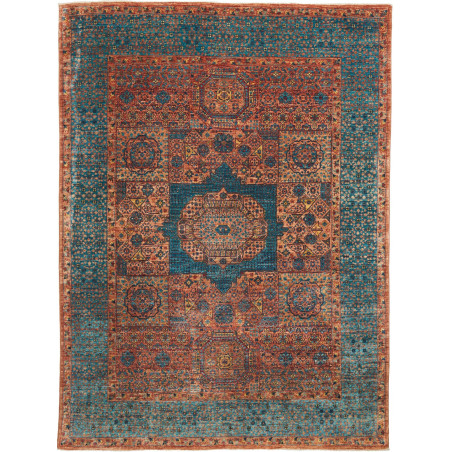 Rug Mamlouk Pakistan 175x237 Teal Terracotta