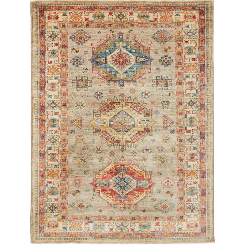Kazak Fine 150x203 Cm Kazak Fine, Pakistan, Hand-carded Wool