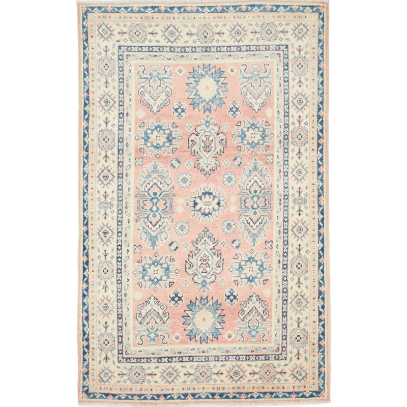 Kazak 95x155 Cm Kazak Afghanistan Hand-carded Wool Cotton