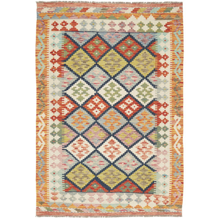 Kilim 125x184 Cm Kilim Afghanistan Hand-carded Wool (warp: