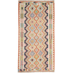 Kilim 101x198 Cm Kilim, Afghanistan, Hand-carded Wool,