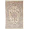Rug Ghom Silk Persia 100x153 Cream Blue
