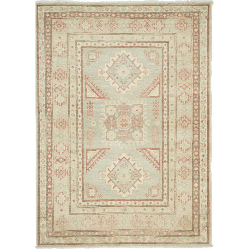 Kazak 103x143 Cm Kazak, Afghanistan, Hand-carded Wool (warp: