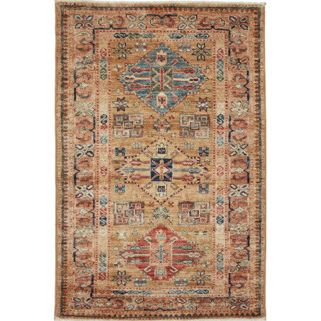 Kazak Fine 81x125 Cm Kazak Fine, Pakistan, Hand-carded Wool