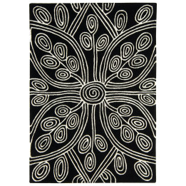 Tappeto Matrix stilizzato nero e bianco 200x300