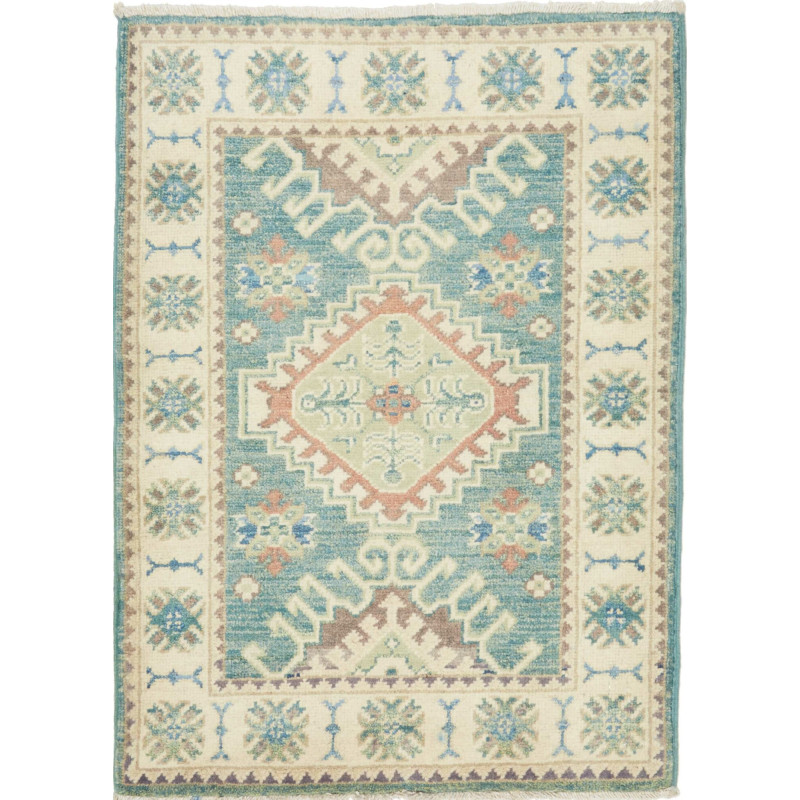 Kazak 61x90 Cm Kazak Afghanistan Hand-carded Wool (warp: