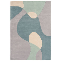 Tappeto Matrix astratto grigio e beige 160x230 c