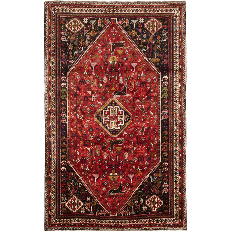 Shiraz 183x295 Cm Shiraz, Persia, Hand-carded Wool (warp: