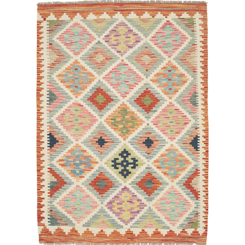 Kilim 102x147 Cm Kilim Afghanistan Hand-carded Wool Cotton