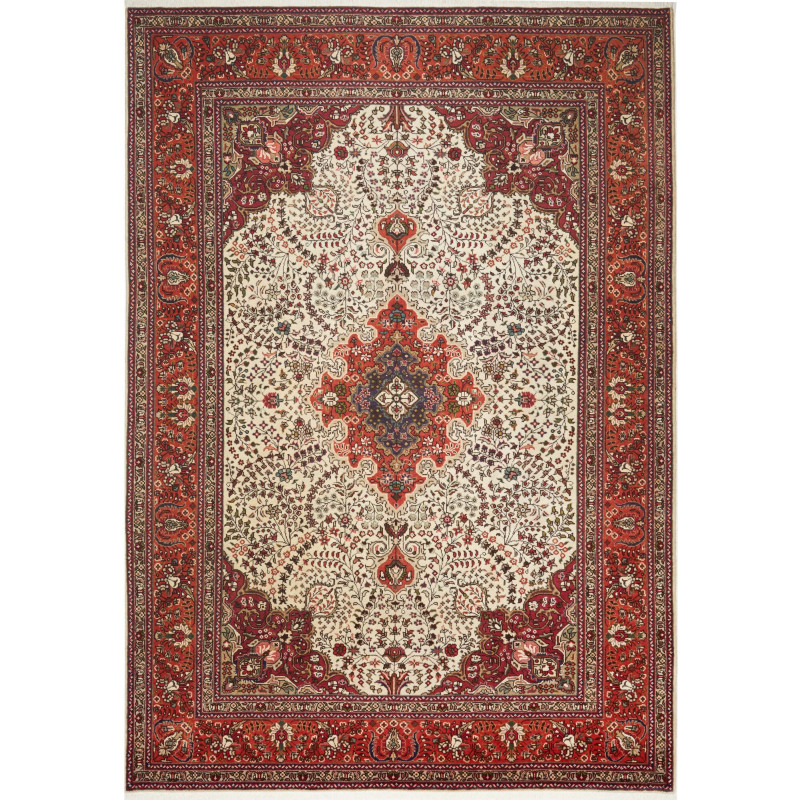 Tabriz 203x292 Cm Tabriz Persia Hand-carded Wool Cotton
