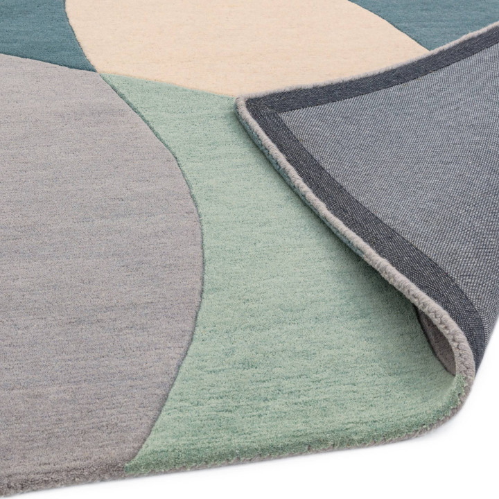 Tappeto Matrix astratto verde salvia e beige 200