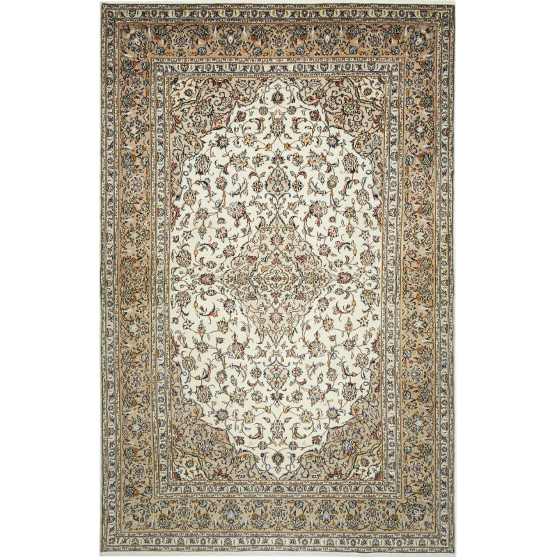 Kashan 198x312 Cm Kashan Persia Hand-carded Wool (warp: