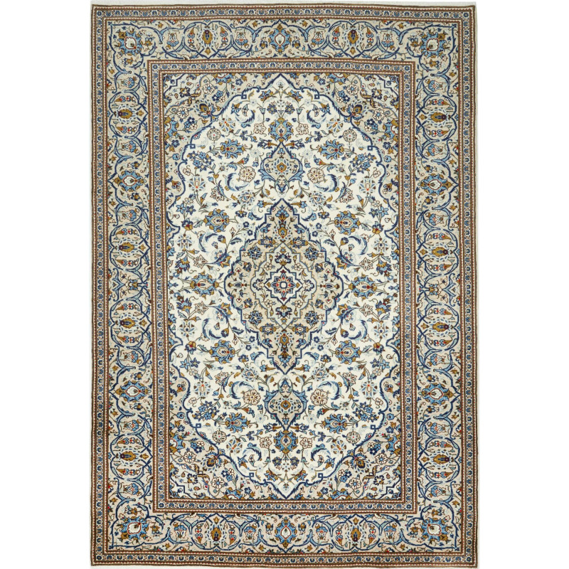 Kashan 200x293 Cm Kashan, Persia, Hand-carded Wool (cotton