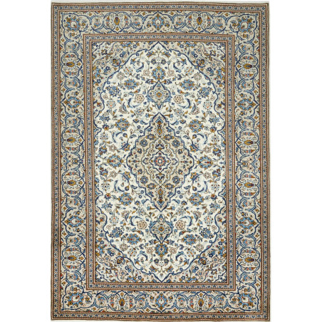 Kashan 200x293 Cm Kashan, Persia, Hand-carded Wool (cotton