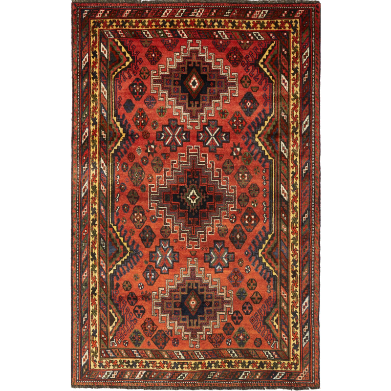 Shiraz 160x250 Cm Shiraz, Persia, Hand-carded Wool (cotton