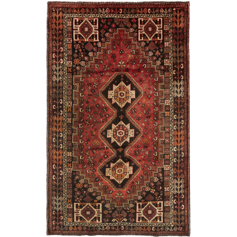 Shiraz 165x268 Cm Shiraz Persia Hand-carded Wool (warp: