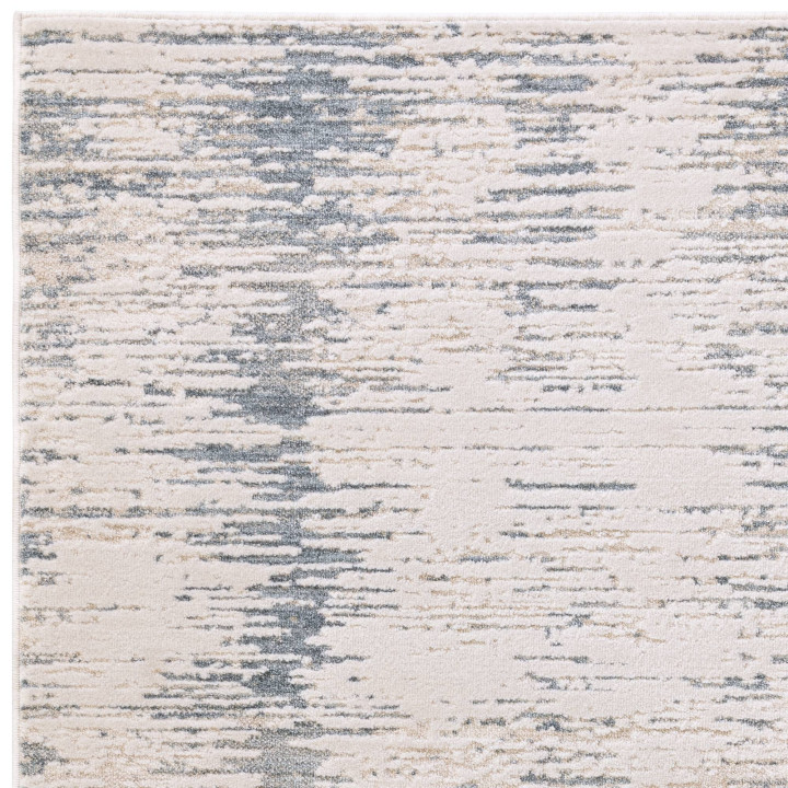 Tappeto Anders astratto blu beige e grigio chiar