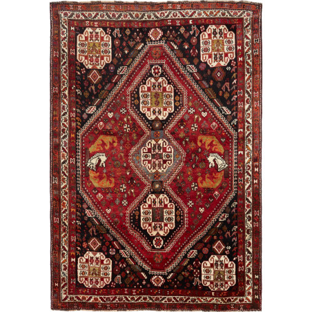 Shiraz 182x270 Cm Shiraz, Persia, Hand-carded Wool (warp: