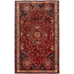 Shiraz 160x258 Cm Shiraz Persia Hand-carded Wool (warp: