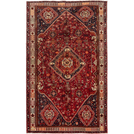 Shiraz 160x258 Cm Shiraz Persia Hand-carded Wool (warp: