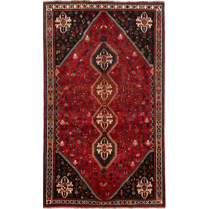 Shiraz 163x275 Cm Shiraz Persia Hand-carded Wool Cotton